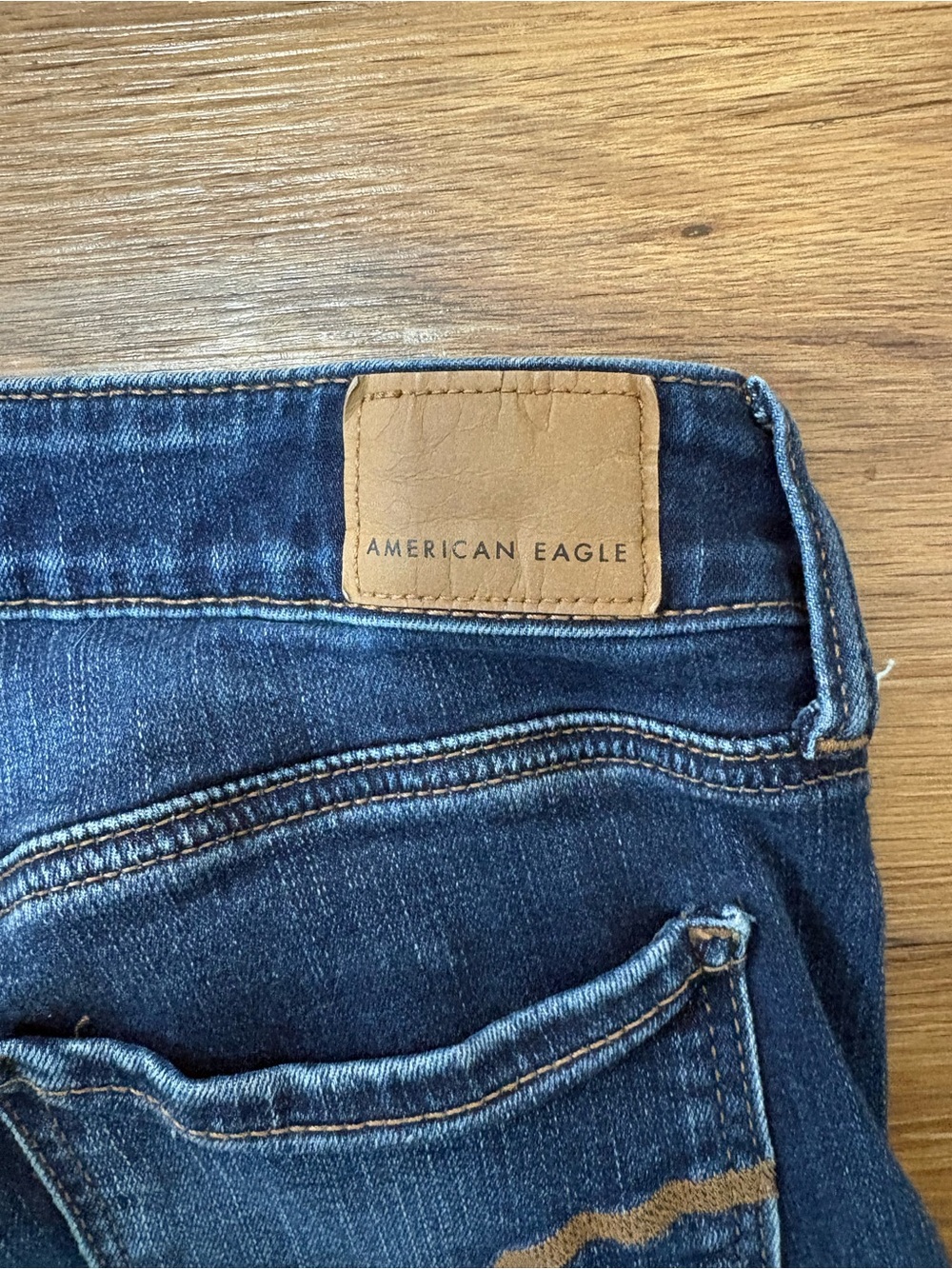 American Eagle Skinny Jeans Women’s Size 8 Regular 27” Inseam Dark Wash Stretch - Picture 4 of 9